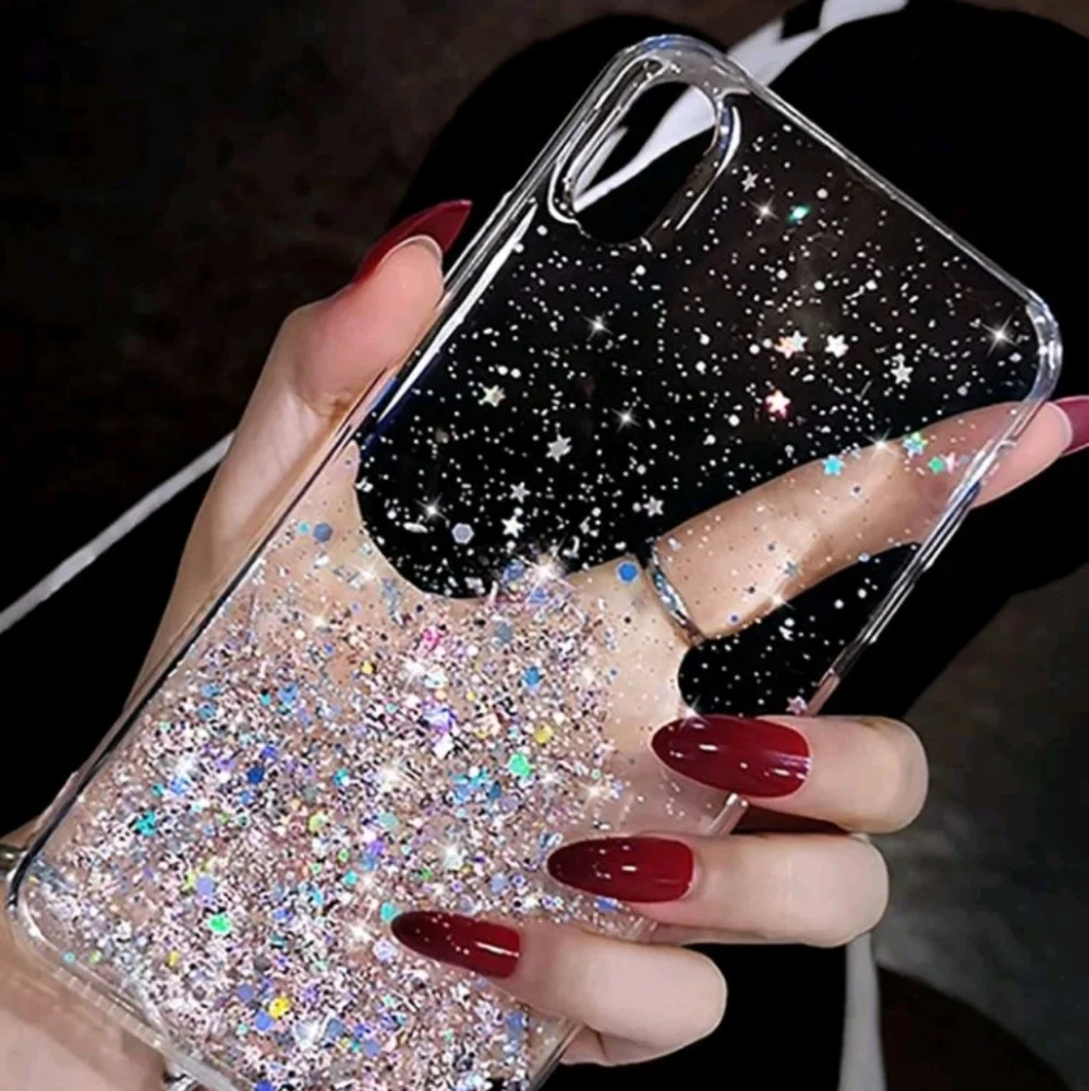 CLEARANCE‼️2pc iPhone 14 Pro Max Sequin Decor Phone Case